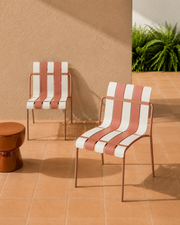 Ondara tuinstoelen – set van 2 (nude beige & wit) – outlet