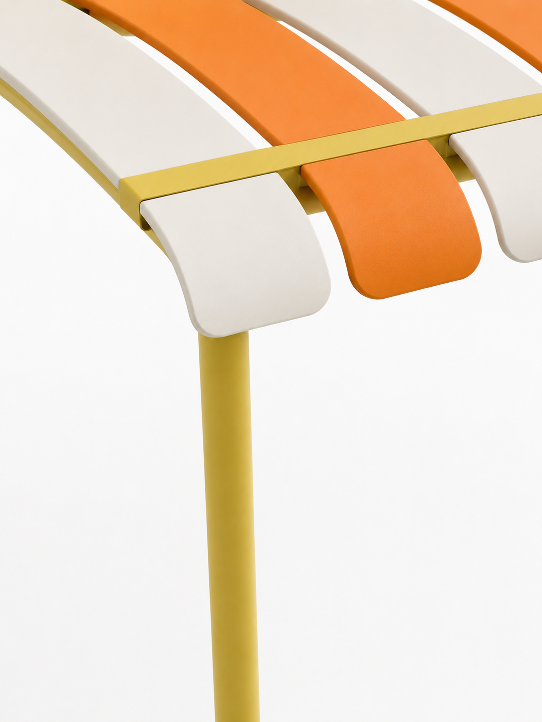Ondara Outdoor Chairs – Set of 4 (Citrus Orange, Yellow & White) – Outlet - Marcel Olsen