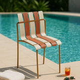 Ondara Outdoor 6 Chair & 2 Dining Table (Nude Beige & White) – Modern Boho Patio Pack - Marcel Olsen