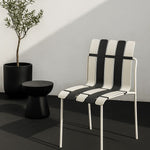 Ondara Outdoor Chair (Zebra Black & White) – Modern Boho Patio Chair - Marcel Olsen