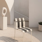 Ondara Outdoor Chair (Zebra Black & White) – Modern Boho Patio Chair - Marcel Olsen