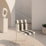 Ondara Outdoor Chair (Zebra Black & White) – Modern Boho Patio Chair - Marcel Olsen
