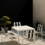 Ondara Outdoor 6 Chair & 2 Dining Table (Zebra Black & White) – Modern Boho Patio Pack - Marcel Olsen