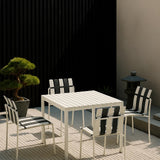 Ondara Outdoor 6 Chair & 2 Dining Table (Zebra Black & White) – Modern Boho Patio Pack - Marcel Olsen