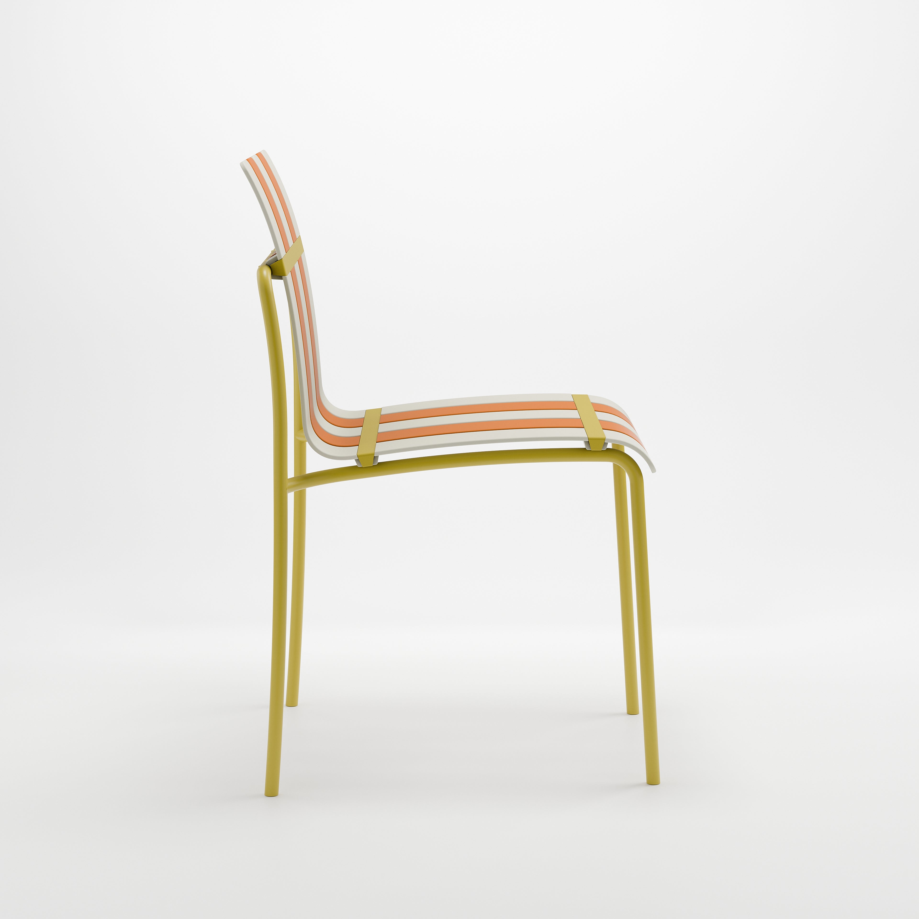 Ondara Outdoor Chairs – Set of 4 (Citrus Orange, Yellow & White) – Outlet - Marcel Olsen