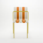 Ondara Outdoor 6 Chair & 2 Dining Table (Citrus Orange, Yellow & White) – Modern Boho Patio Pack - Marcel Olsen
