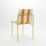 Ondara Outdoor 6 Chair & 2 Dining Table (Citrus Orange, Yellow & White) – Modern Boho Patio Pack - Marcel Olsen