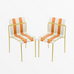 Ondara Outdoor Chairs – Set of 2 (Citrus Orange, Yellow & White) – Outlet - Marcel Olsen