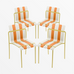 Ondara Outdoor Chairs – Set of 4 (Citrus Orange, Yellow & White) – Outlet - Marcel Olsen