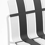 Ondara Outdoor 6 Chair & 2 Dining Table (Zebra Black & White) – Modern Boho Patio Pack - Marcel Olsen