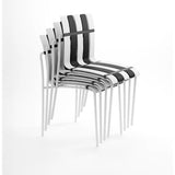 Ondara Outdoor 6 Chair & 2 Dining Table (Zebra Black & White) – Modern Boho Patio Pack - Marcel Olsen