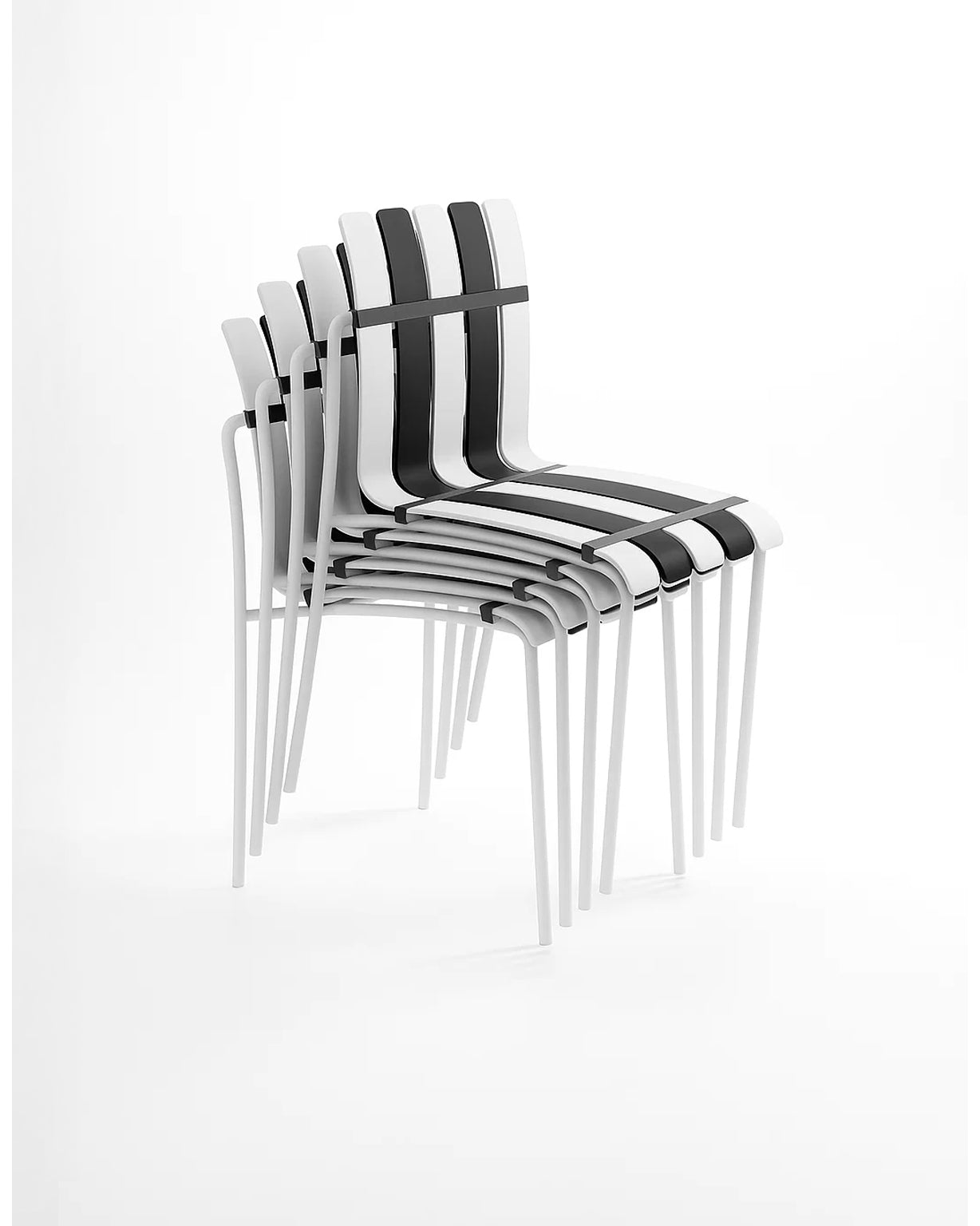 Ondara Outdoor Chairs – Set of 4 (Zebra Black & White) – Outlet - Marcel Olsen
