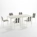 Ondara Outdoor 6 Chair & 2 Dining Table (Zebra Black & White) – Modern Boho Patio Pack - Marcel Olsen