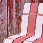 Ondara Outdoor Chair (Nude Beige & White) – Modern Boho Patio Chair - Marcel Olsen