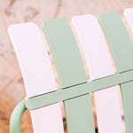 Ondara Outdoor Chair (Sage Green & White) – Modern Boho Patio Chair - Marcel Olsen