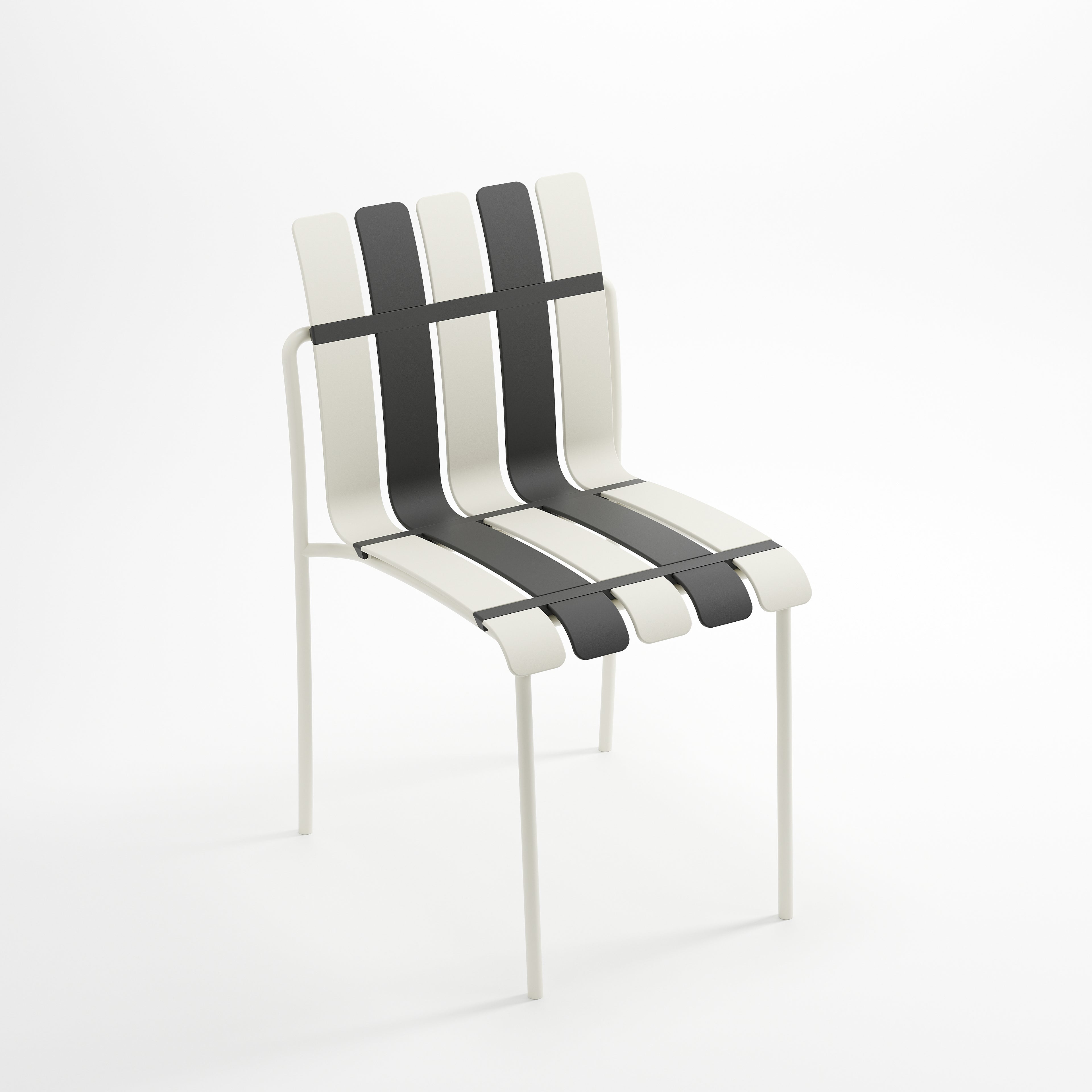 Ondara Outdoor Chairs – Set of 4 (Zebra Black & White) – Outlet - Marcel Olsen