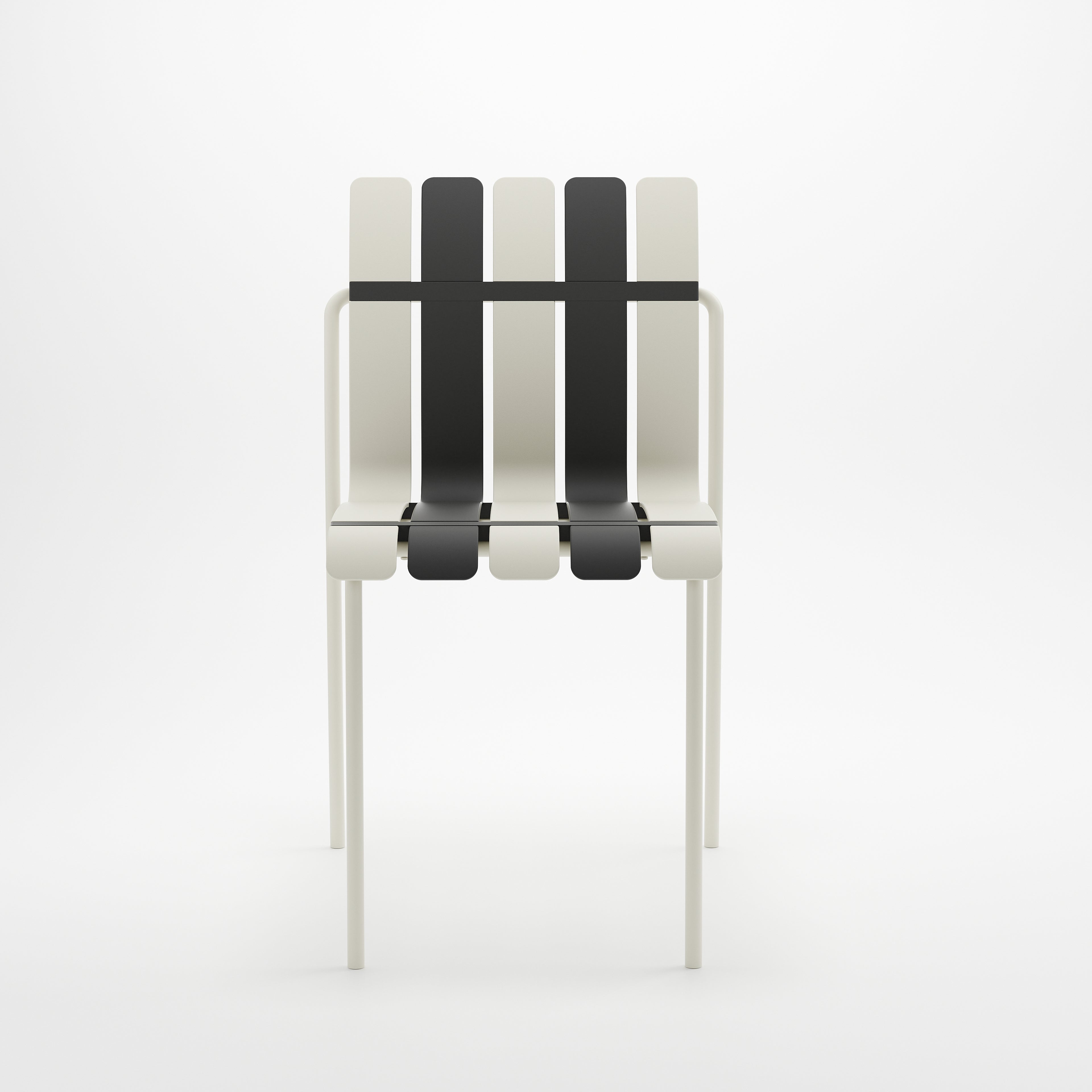 Ondara Outdoor Chairs – Set of 4 (Zebra Black & White) – Outlet - Marcel Olsen