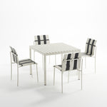 Ondara Outdoor Chair (Zebra Black & White) – Modern Boho Patio Chair - Marcel Olsen