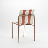 Ondara Outdoor Chair (Nude Beige & White) – Modern Boho Patio Chair - Marcel Olsen