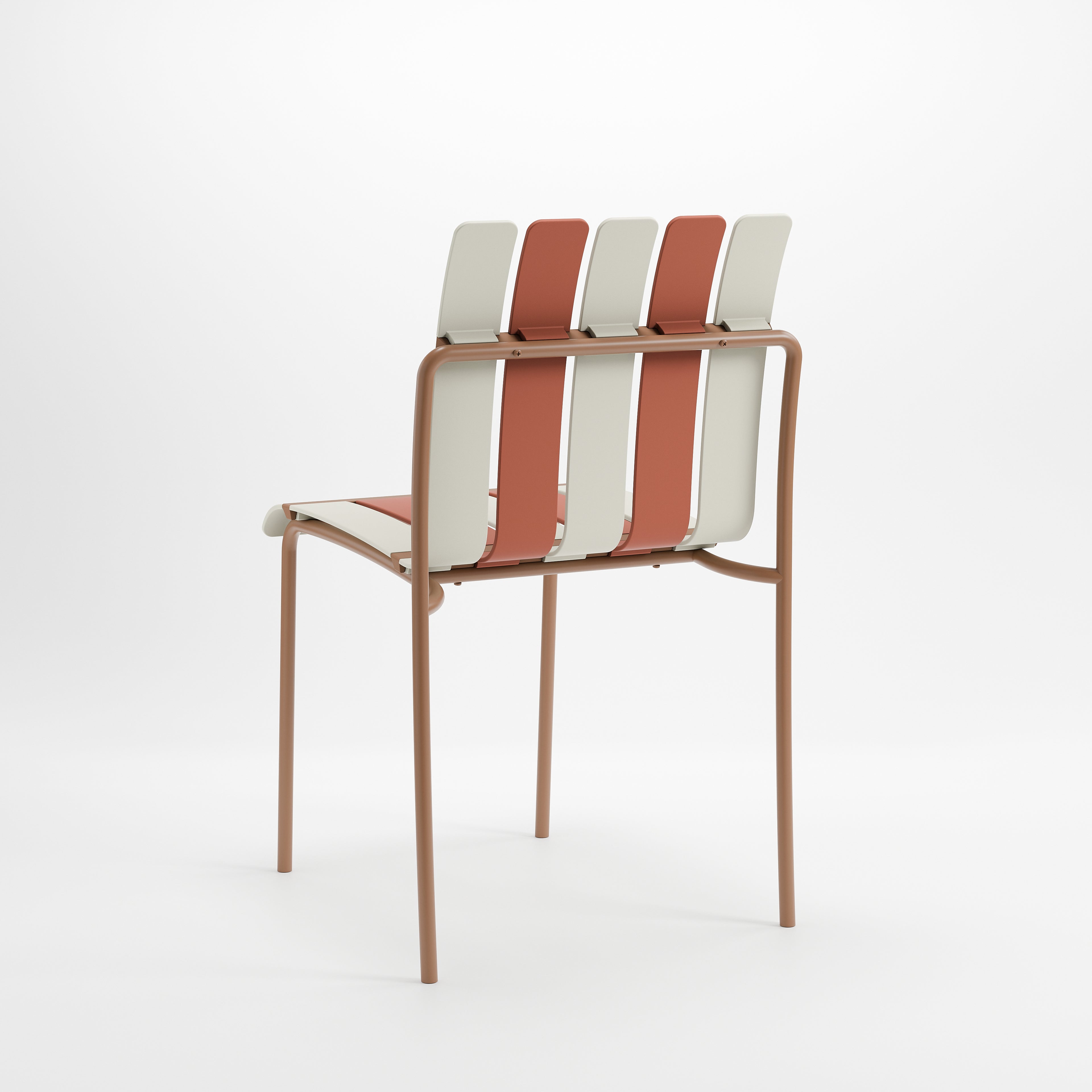 Ondara Outdoor Chairs – Set of 4 (Nude Beige & White) – Outlet - Marcel Olsen