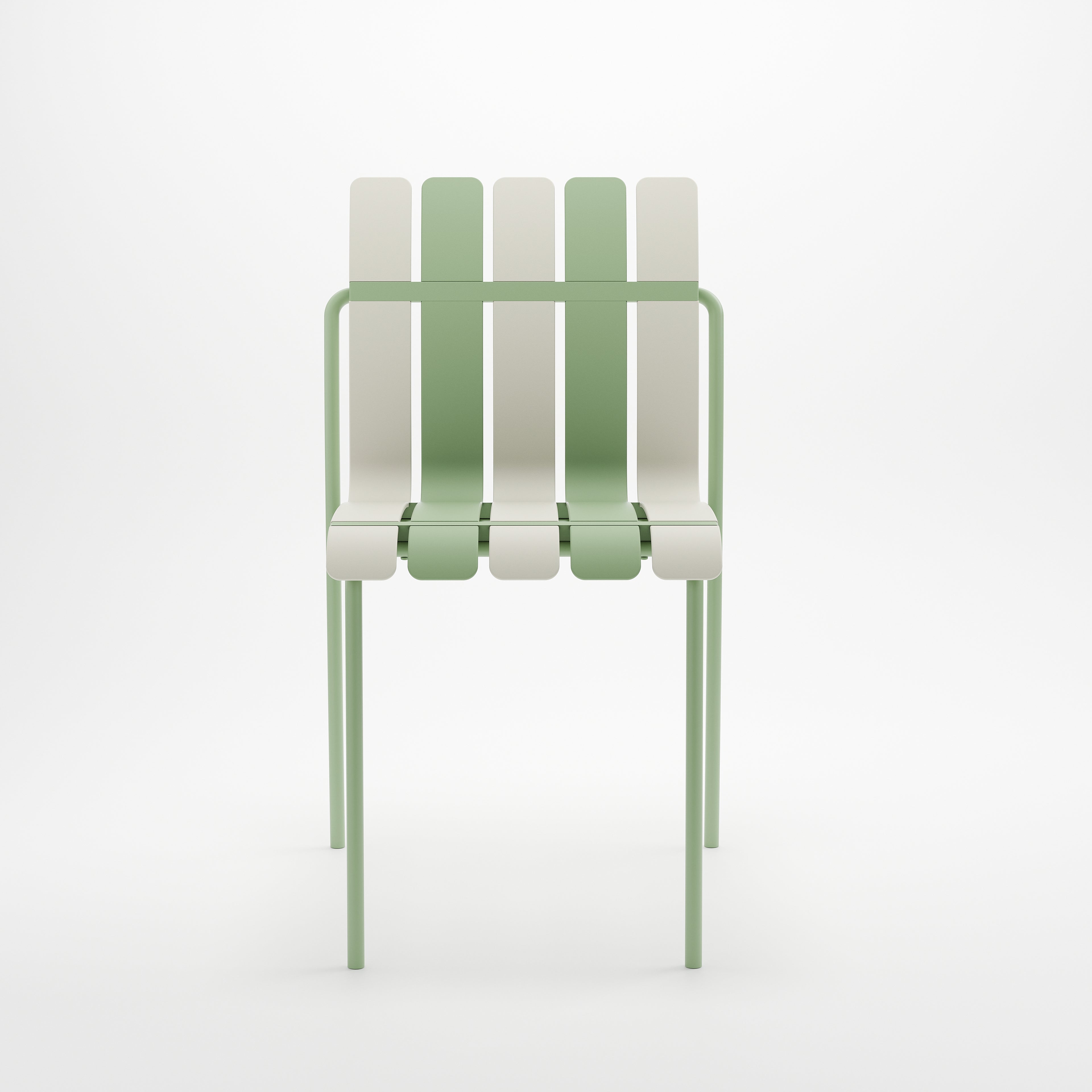 Ondara Outdoor Chairs – Set of 2 (Sage Green & White) – Imperfect (Minor Cosmetic Mark on ONE chair) - Marcel Olsen