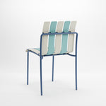 Ondara Outdoor 4 Chair & Dining Table (Sea Blue & White) – Modern Boho Patio Pack - Marcel Olsen