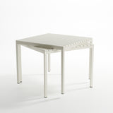 Ondara Outdoor Dining Table (Alba White, 85cm) – Modern Boho Patio Table - Marcel Olsen