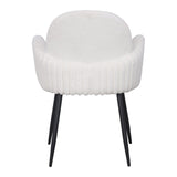 Nubbi Upholstered Dining Chair - Soft White - Jacob Bek
