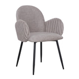Nubbi Upholstered Dining Chair - Cloud Grey - Jacob Bek