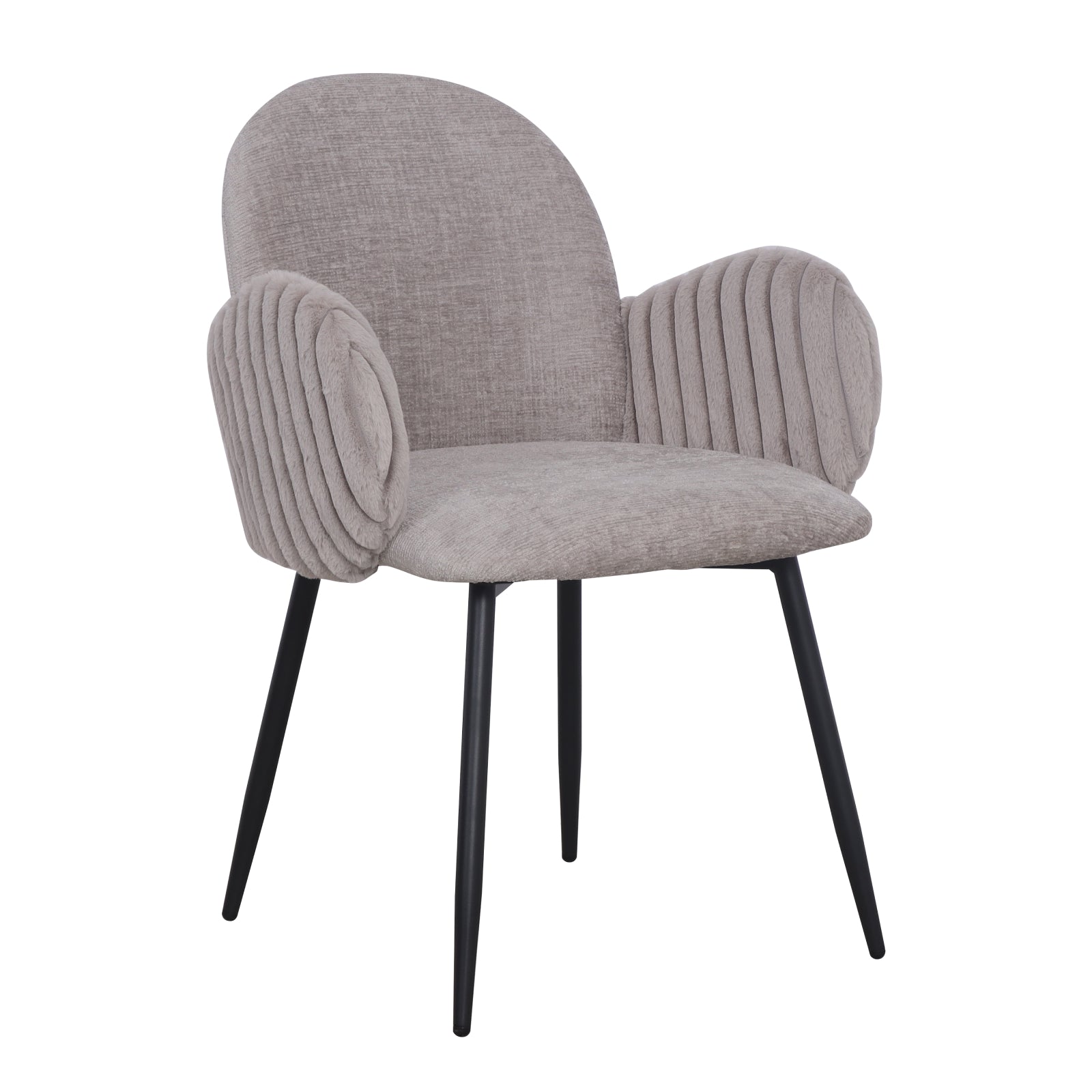 Nubbi Upholstered Dining Chair - Cloud Grey - Jacob Bek