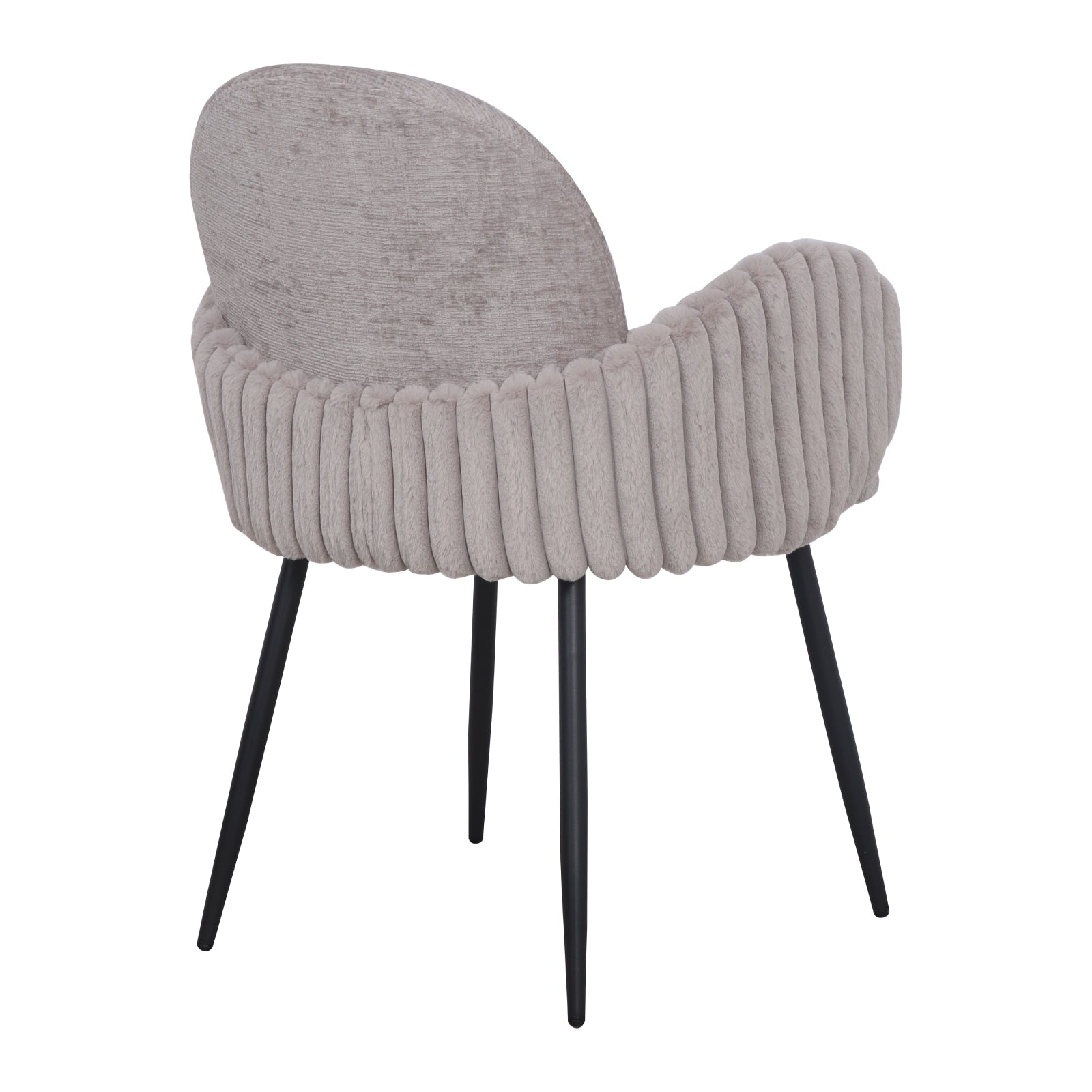 Nubbi Upholstered Dining Chair - Cloud Grey - Jacob Bek