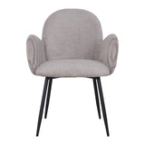 Nubbi Upholstered Dining Chair - Cloud Grey - Jacob Bek