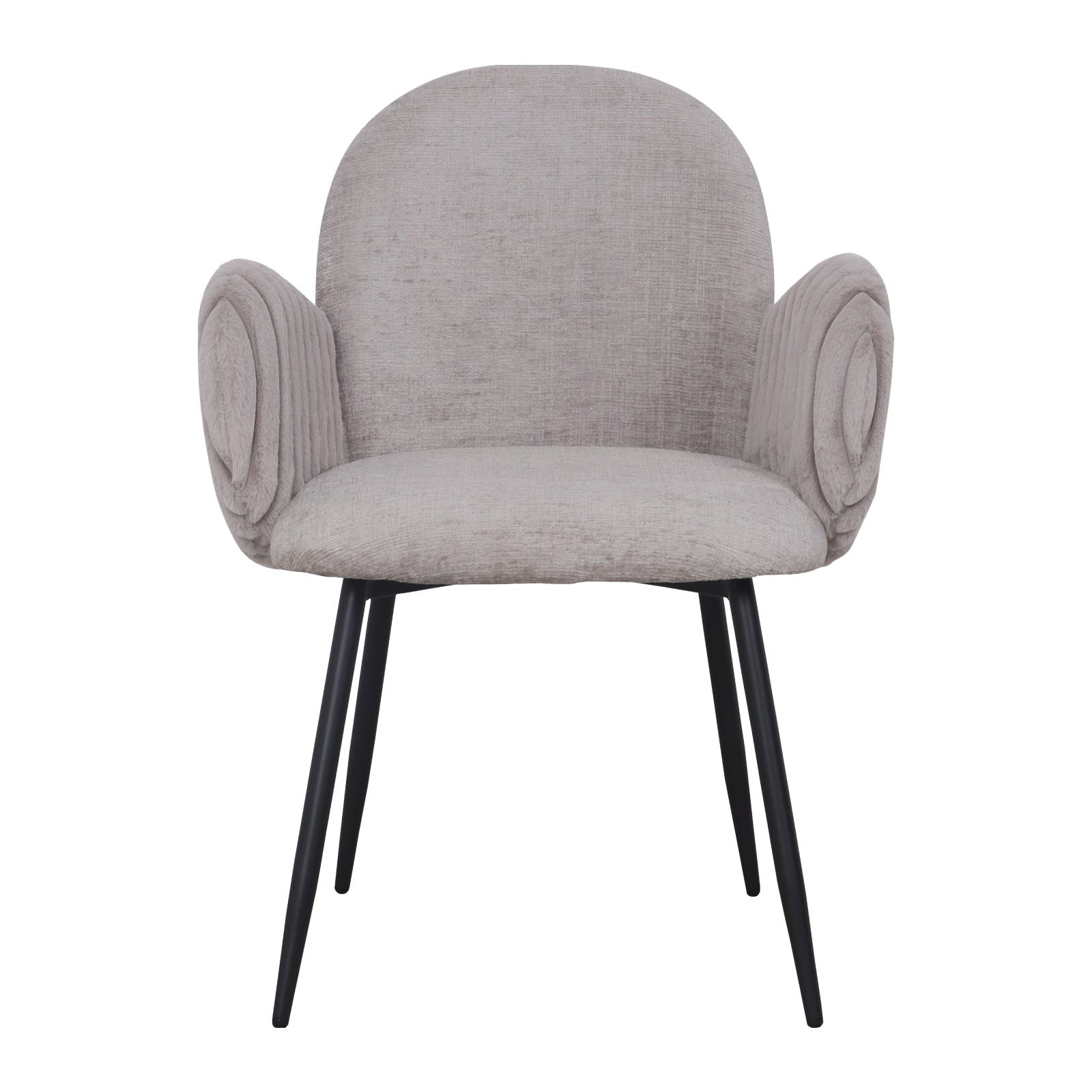 Nubbi Upholstered Dining Chair - Cloud Grey - Jacob Bek