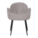 Nubbi Upholstered Dining Chair - Cloud Grey - Jacob Bek