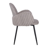Nubbi Upholstered Dining Chair - Cloud Grey - Jacob Bek