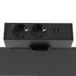 4-in-1 Power Strip With USB-C, Desk Clamp (Black) Power & Wire Management - Marcel Olsen