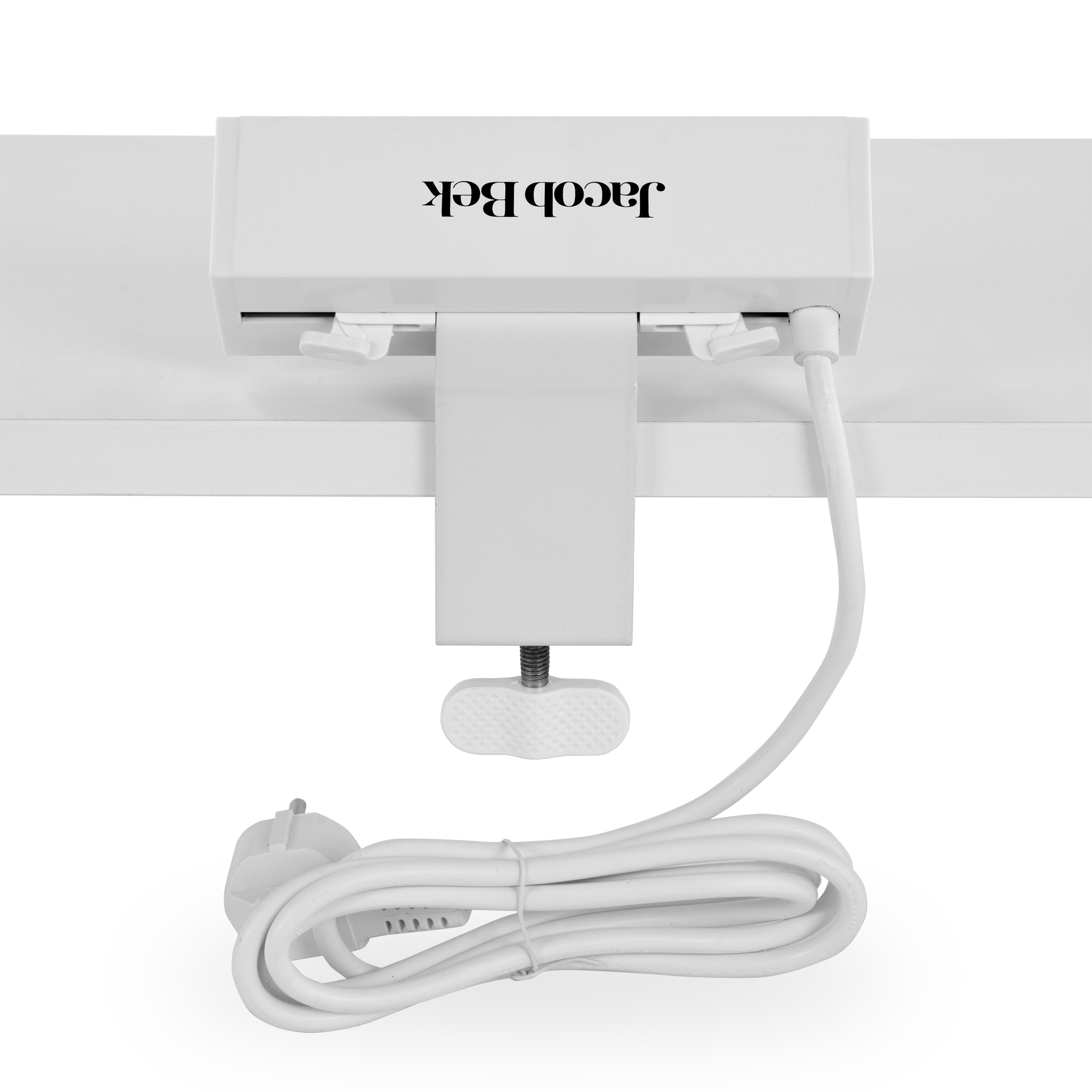 4-in-1 Power Strip With USB-C, Desk Clamp (White) Power & Wire Management - Jacob Bek