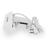 4-in-1 Power Strip With USB-C, Desk Clamp (White) Power & Wire Management - Jacob Bek