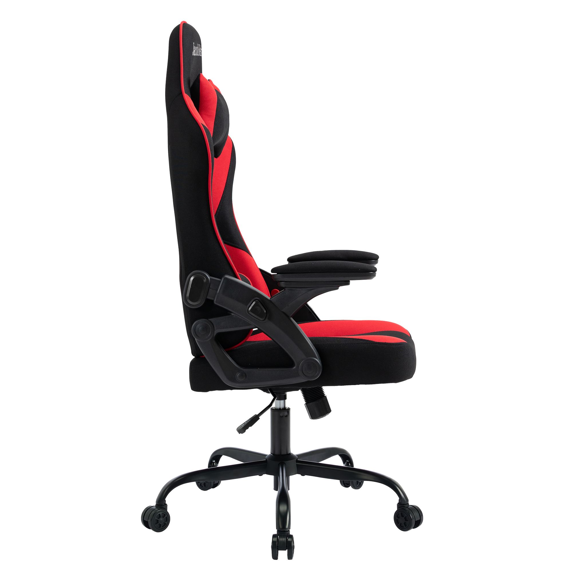 Gaming Chair Ergonomic (Raze Red) | Reclining, Adjustable Arms (Fabric) Gaming Chair - Jacob Bek Gaming