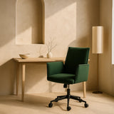 Rello Upholstered Home Office Chair (Whisper Green Fabric) – Modern Swivel Desk Chair - Marcel Olsen