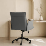 Rello Upholstered Home Office Chair (Stone Frost Grey Fabric) – Modern Swivel Desk Chair (Outlet) Outlet Products - Marcel Olsen