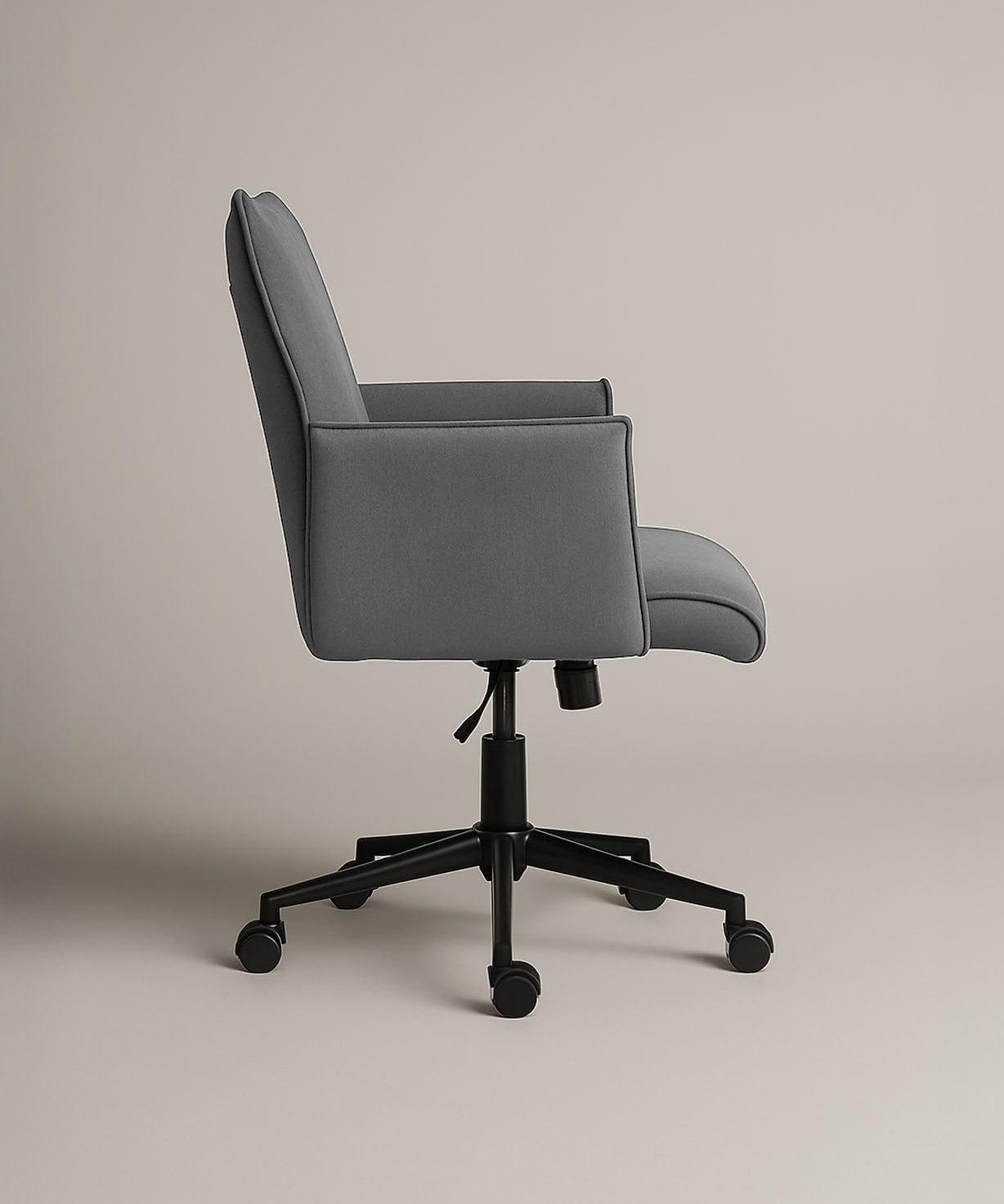 Rello Upholstered Home Office Chair (Stone Frost Grey Fabric) – Modern Swivel Desk Chair - Marcel Olsen