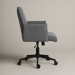 Rello Upholstered Home Office Chair (Stone Frost Grey Fabric) – Modern Swivel Desk Chair (Outlet) Outlet Products - Marcel Olsen