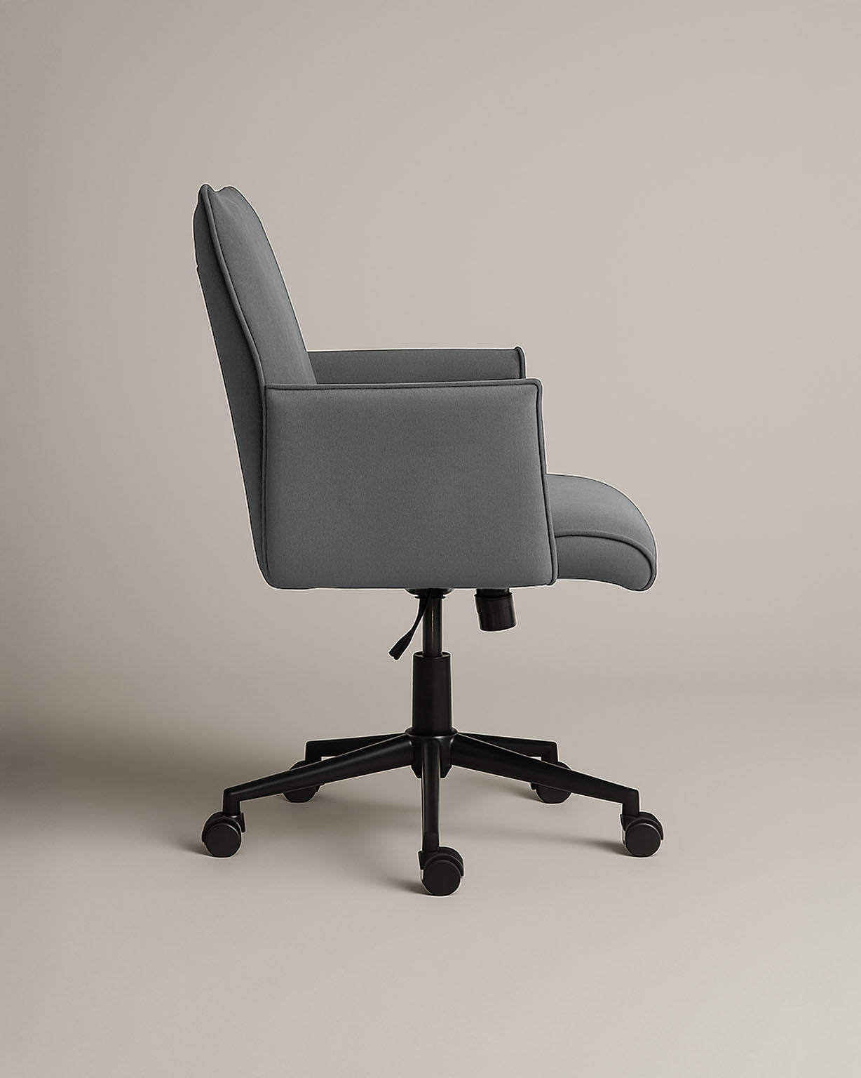 Rello Upholstered Home Office Chair (Stone Frost Grey Fabric) – Modern Swivel Desk Chair - Marcel Olsen