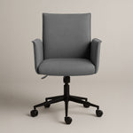 Rello Upholstered Home Office Chair (Stone Frost Grey Fabric) – Modern Swivel Desk Chair (Outlet) Outlet Products - Marcel Olsen