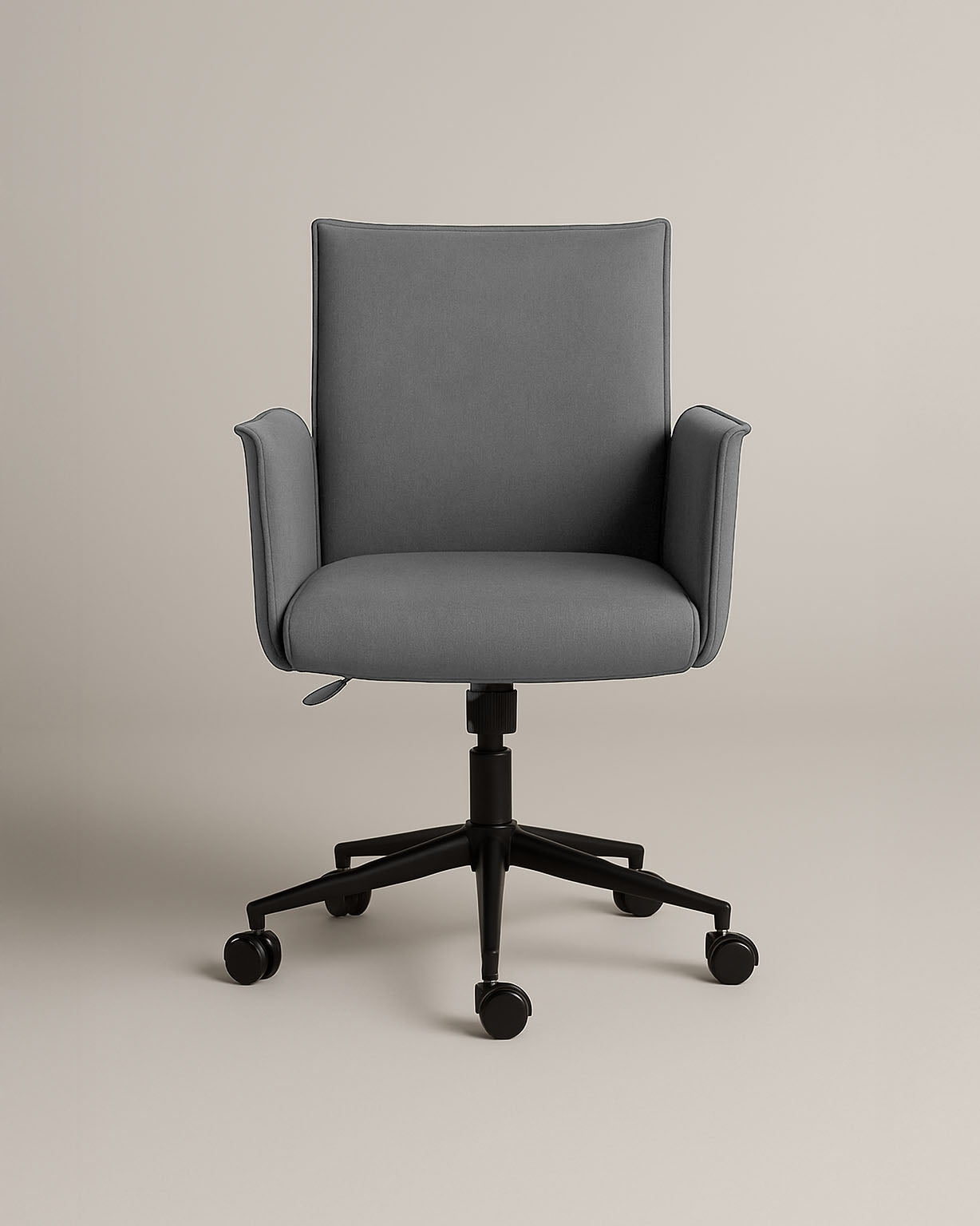 Rello Upholstered Home Office Chair (Stone Frost Grey Fabric) – Modern Swivel Desk Chair - Marcel Olsen