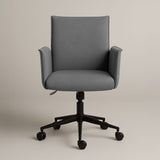 Rello Upholstered Home Office Chair (Stone Frost Grey Fabric) – Modern Swivel Desk Chair - Marcel Olsen