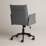 Rello Upholstered Home Office Chair (Stone Frost Grey Fabric) – Modern Swivel Desk Chair - Marcel Olsen