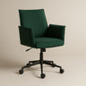 Rello Upholstered Home Office Chair (Whisper Green Fabric) – Modern Swivel Desk Chair - Marcel Olsen