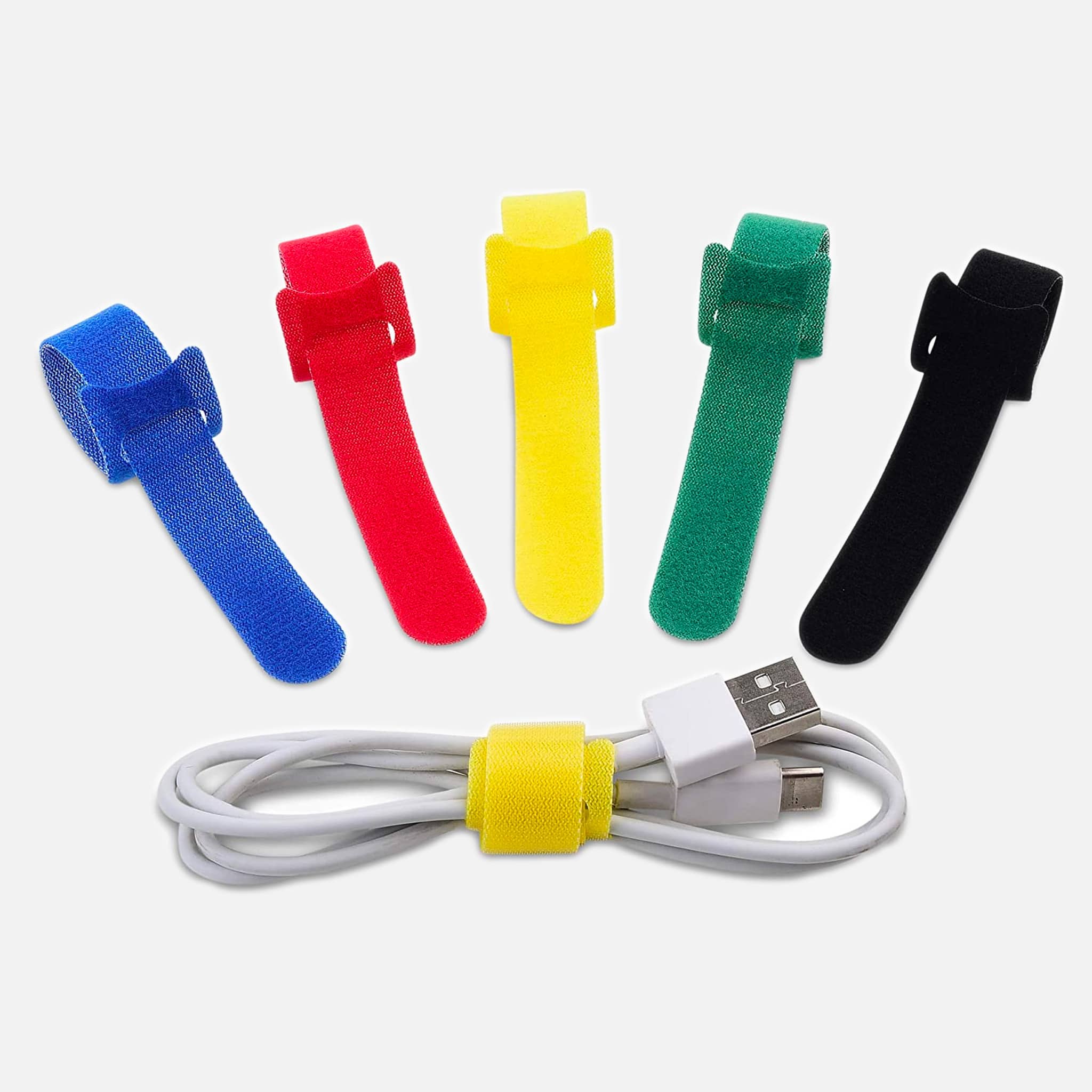 20pcs Reusable Velcro Cable Strap Power & Wire Management    - Jacob Bek